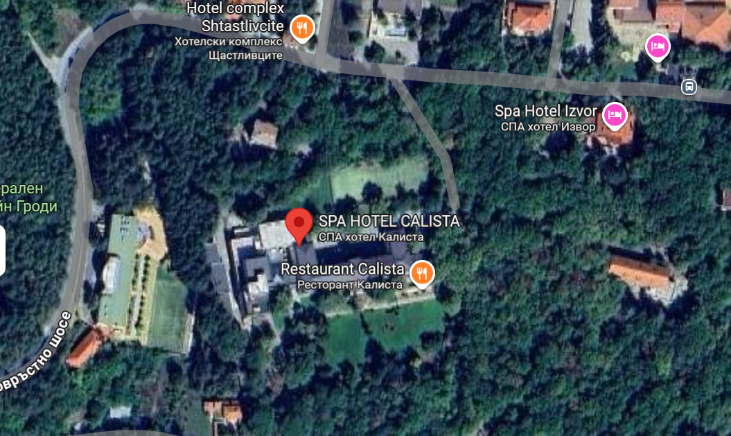 Location of SPA Hotel Calista